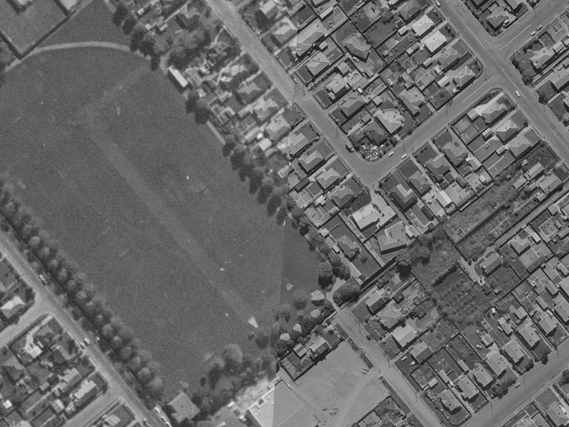 15A Sugden Street from the air, 1970-1974