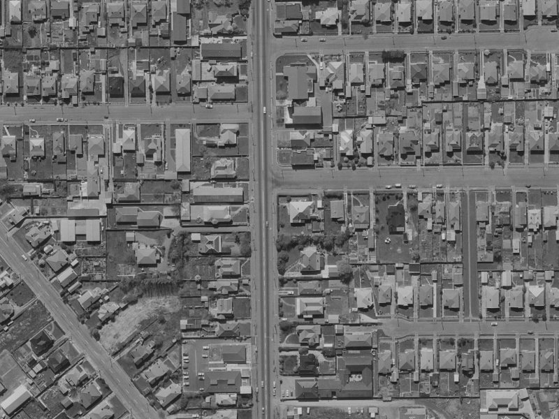 192 Colombo Street from the air, 1970-1974