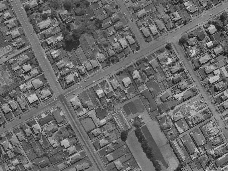 88 Saint Martins Road from the air, 1970-1974