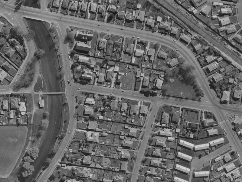 122 Garlands Road from the air, 1970-1974