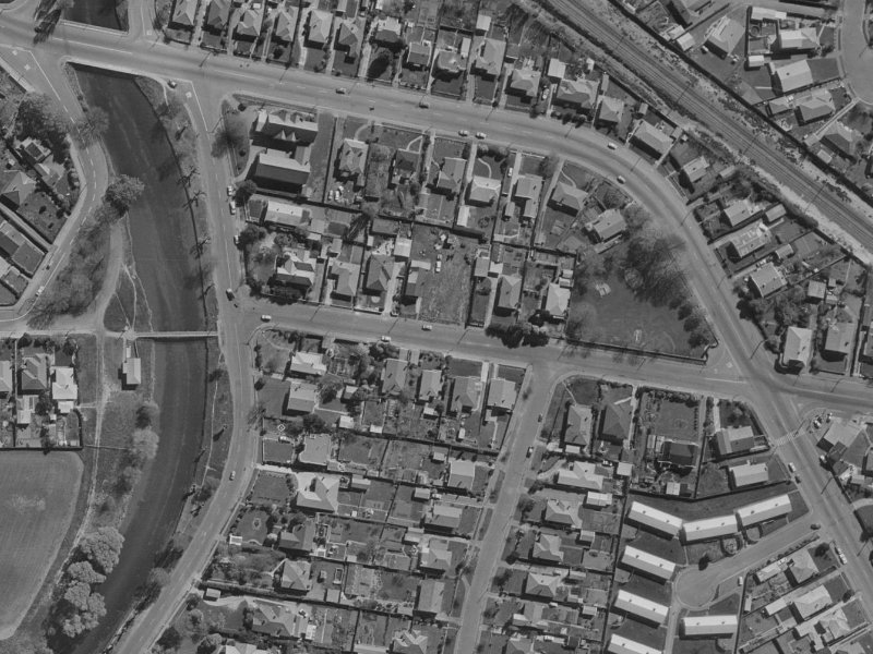 120 Garlands Road from the air, 1970-1974