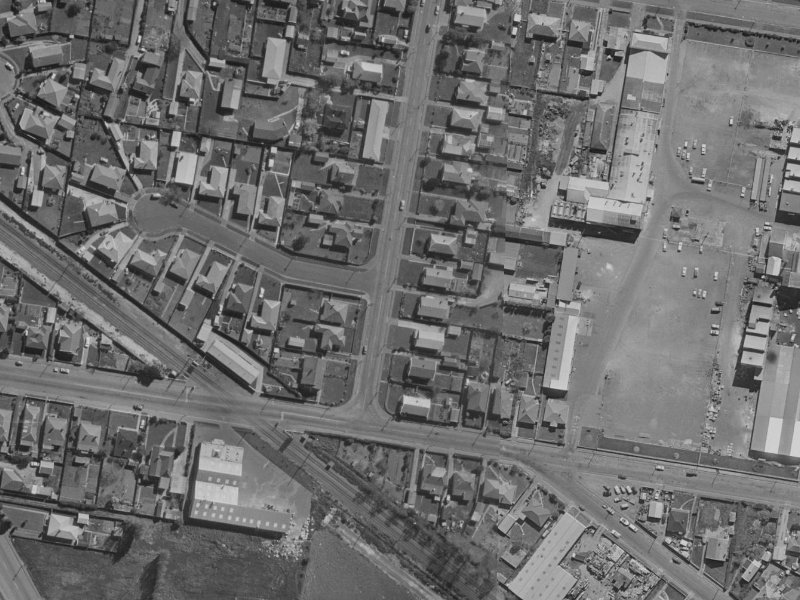 133 Radley Street from the air, 1970-1974