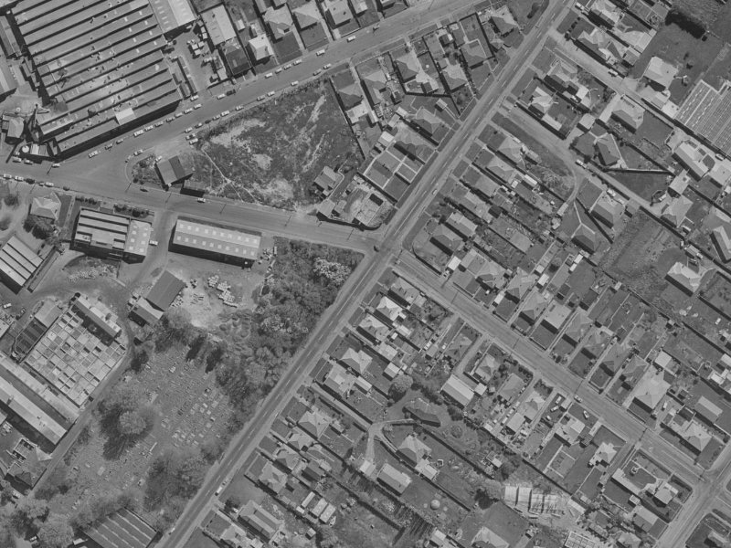 65A Rutherford Street from the air, 1970-1974