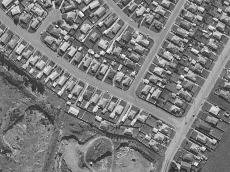 10 Boston Avenue from the air, 1970-1974