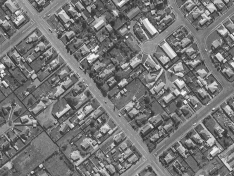 254 Lyttelton Street from the air, 1970-1974