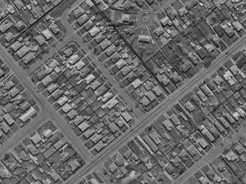 8 Meadowville Avenue from the air, 1970-1974