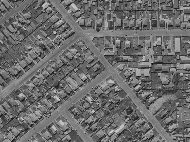 57 Dunn Street from the air, 1970-1974