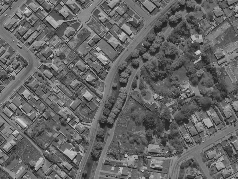 325 Eastern Terrace from the air, 1970-1974