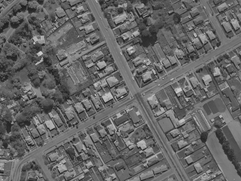 165 Wilsons Rd S from the air, 1970-1974
