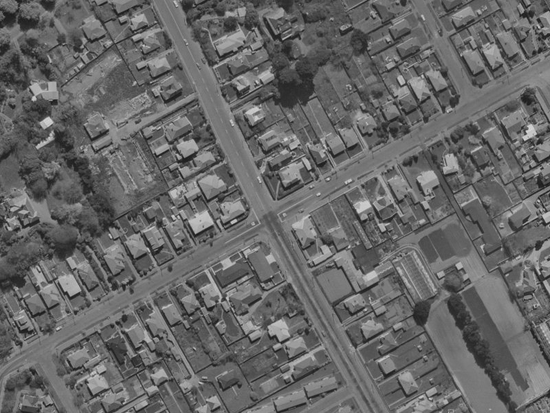 87A Saint Martins Road from the air, 1970-1974