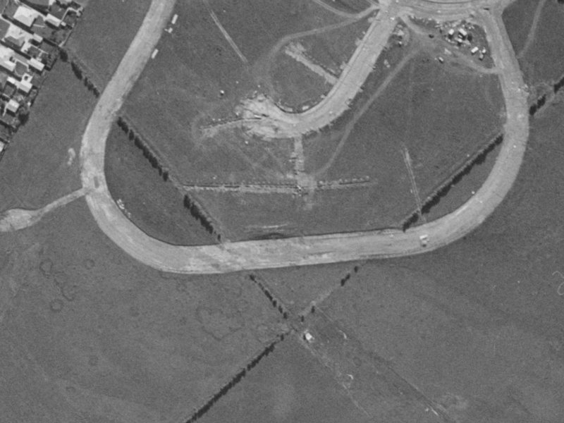 Oakley Crescent from the air, 1970-1974