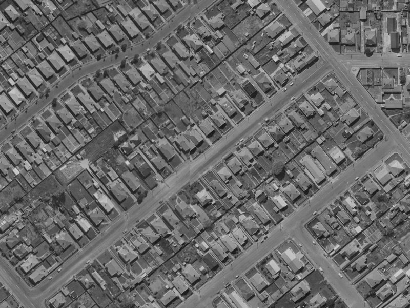 37A Leitch Street from the air, 1970-1974