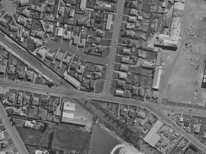 126 Radley Street from the air, 1970-1974