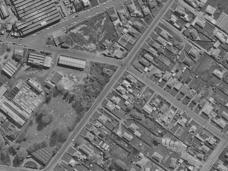67 Rutherford Street from the air, 1970-1974