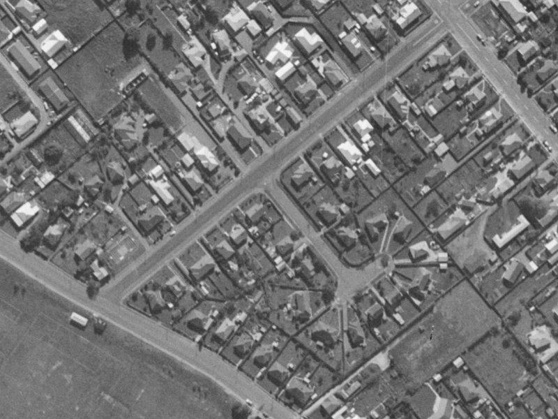 1 Bayley Place from the air, 1970-1974