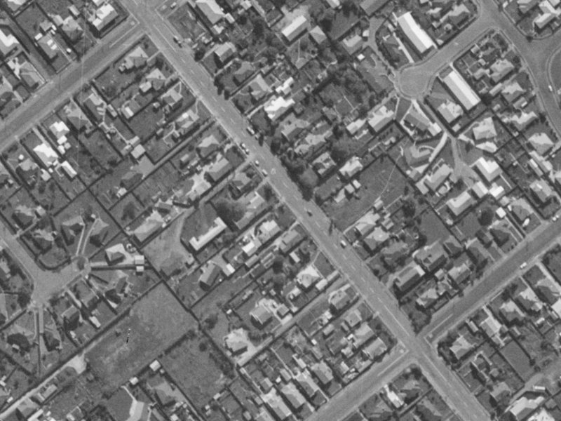 251 Lyttelton Street from the air, 1970-1974