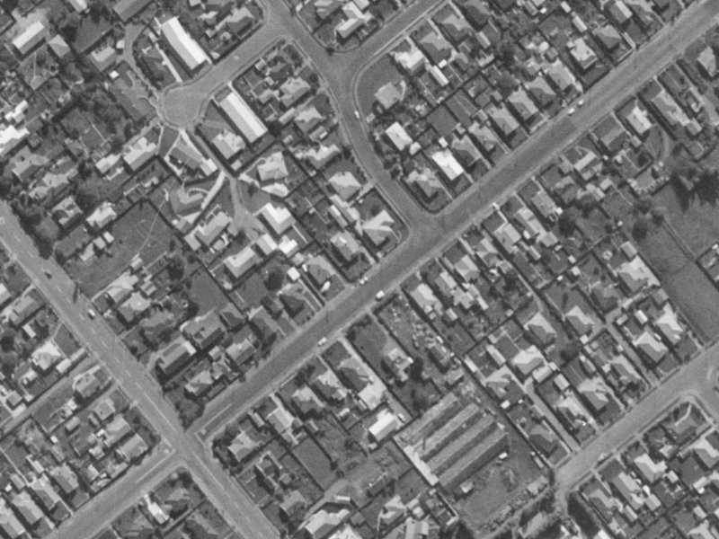 59 Cobham Street from the air, 1970-1974