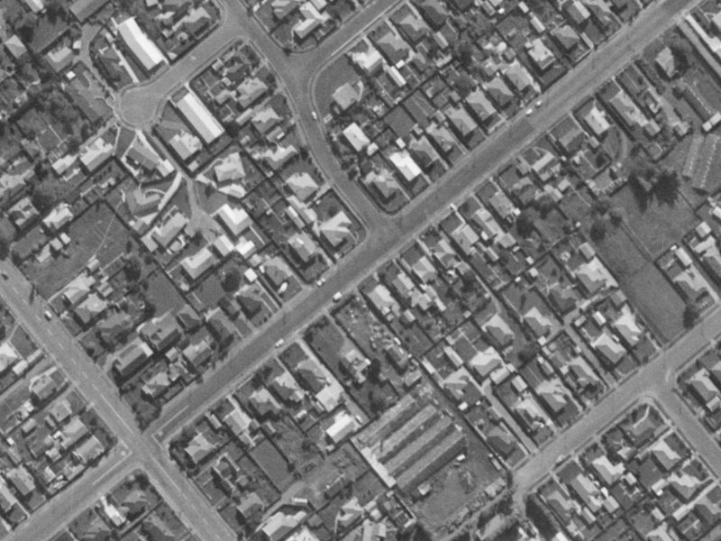 66 Cobham Street from the air, 1970-1974