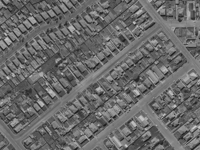 35 Leitch Street from the air, 1970-1974
