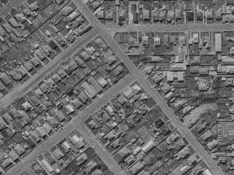 46A Dunn Street from the air, 1970-1974
