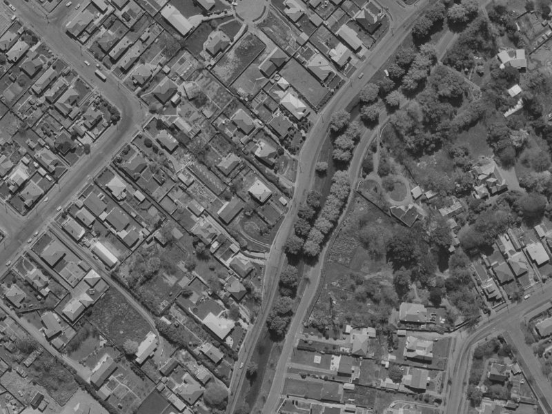 319 Eastern Terrace from the air, 1970-1974