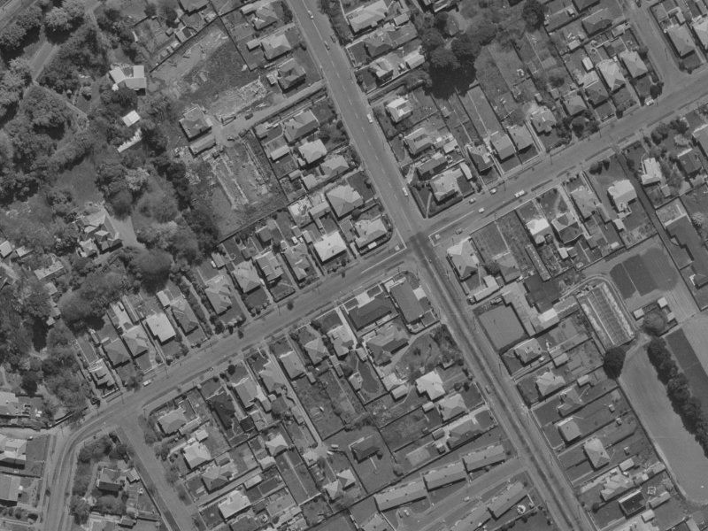 83A Saint Martins Road from the air, 1970-1974