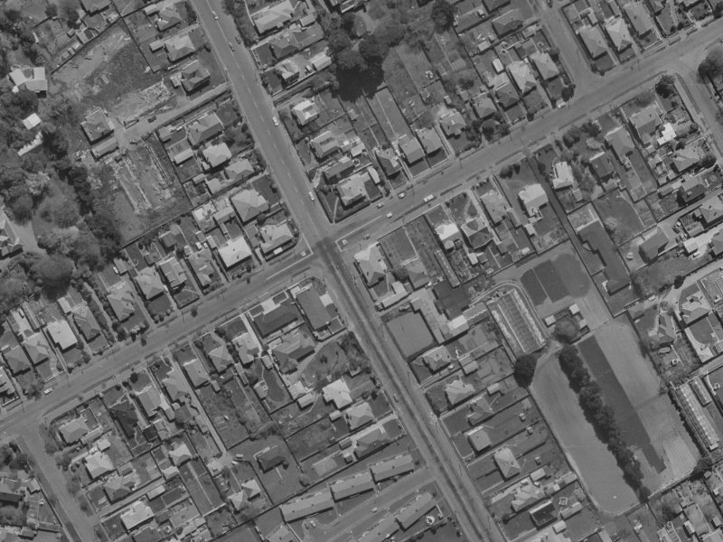 160 Wilsons Rd S from the air, 1970-1974