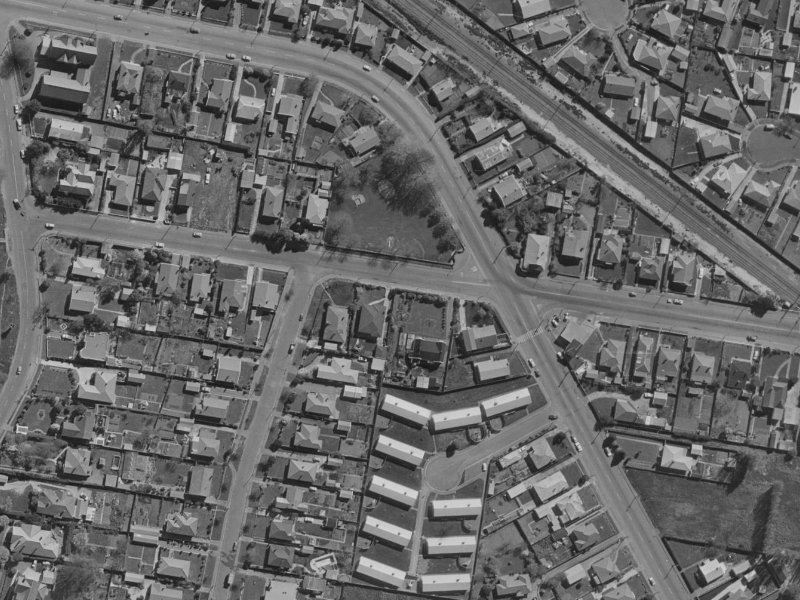 107E Garlands Road from the air, 1970-1974