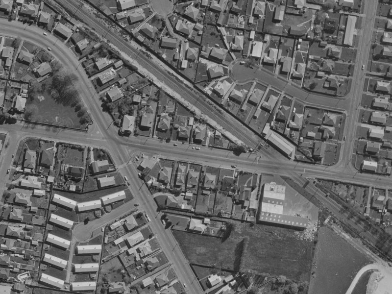 93-95 Garlands Road from the air, 1970-1974