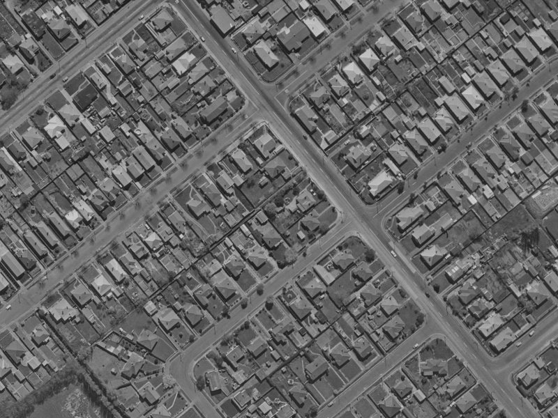 145 Selwyn Street from the air, 1970-1974