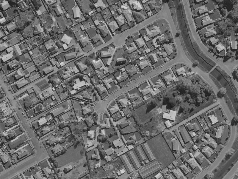 12 Derrett Place from the air, 1970-1974