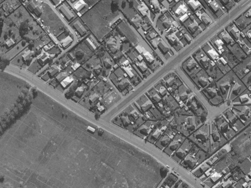 15A Neville Street from the air, 1970-1974