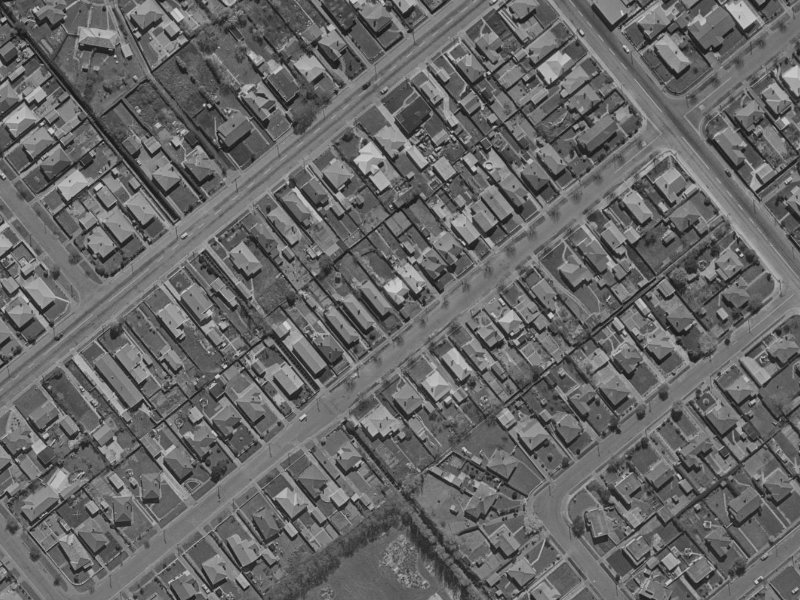 65 Roker Street from the air, 1970-1974