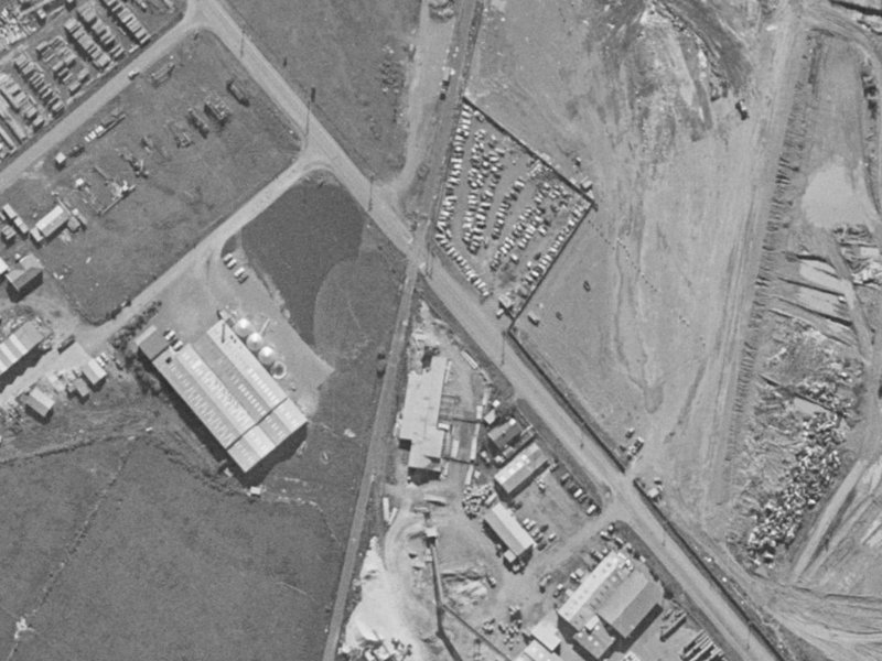 Halswell Jct Road from the air, 1970-1974