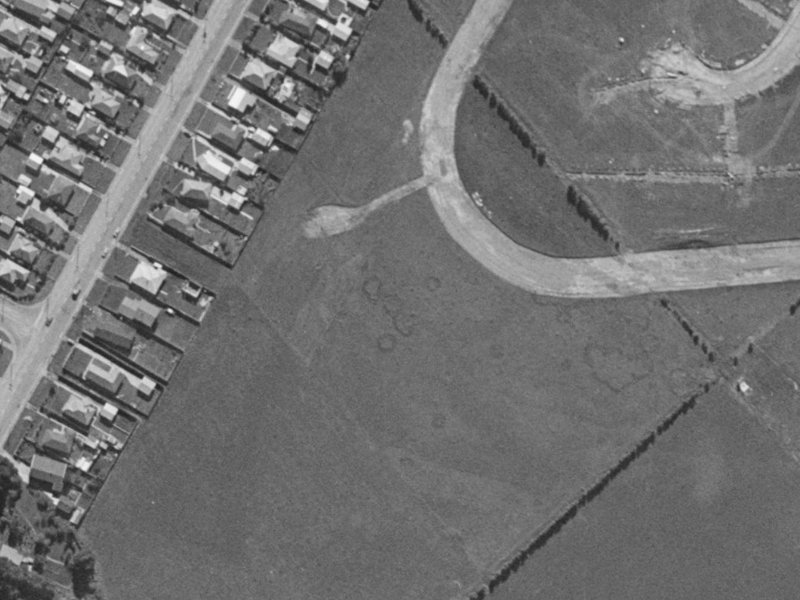 39B Oakley Crescent from the air, 1970-1974