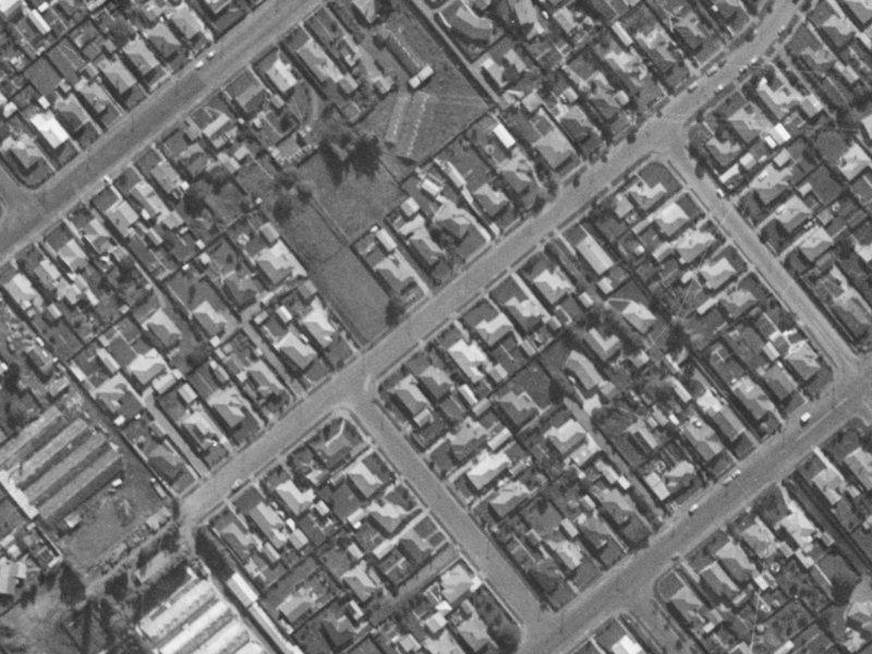 52 Rahera Street from the air, 1970-1974