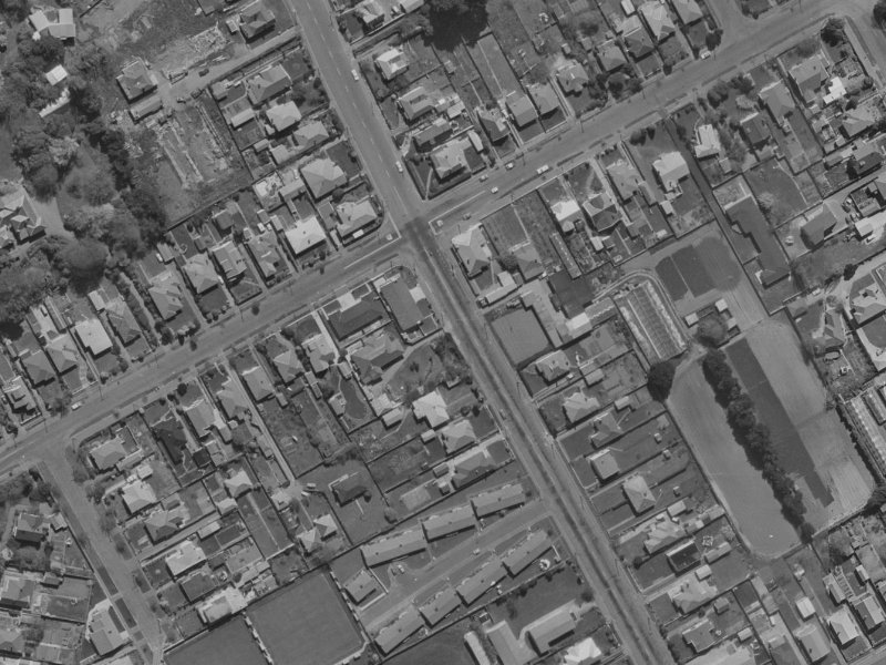 143 Wilsons Road from the air, 1970-1974