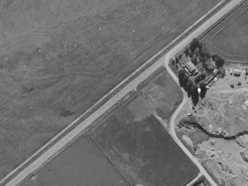 202 Wigram Road from the air, 1970-1974