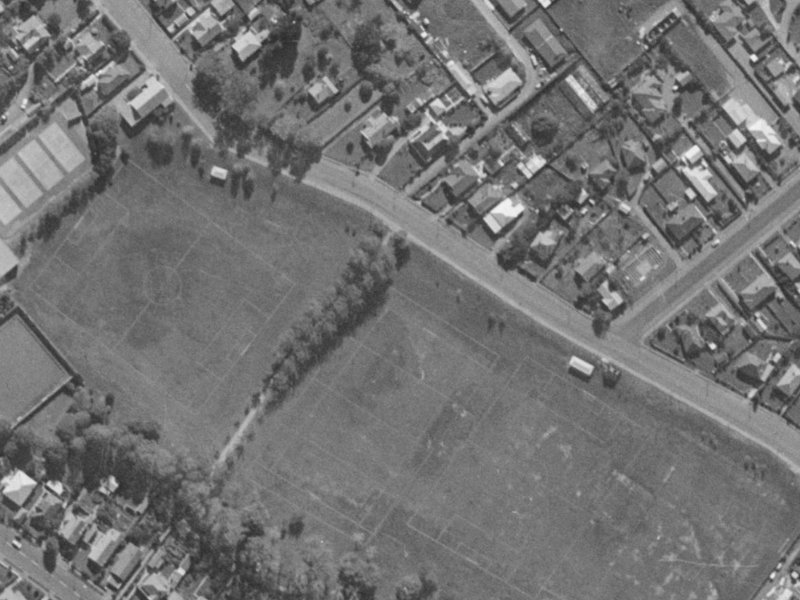60 Domain Terrace from the air, 1970-1974