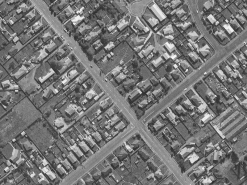 244 Lyttelton Street from the air, 1970-1974