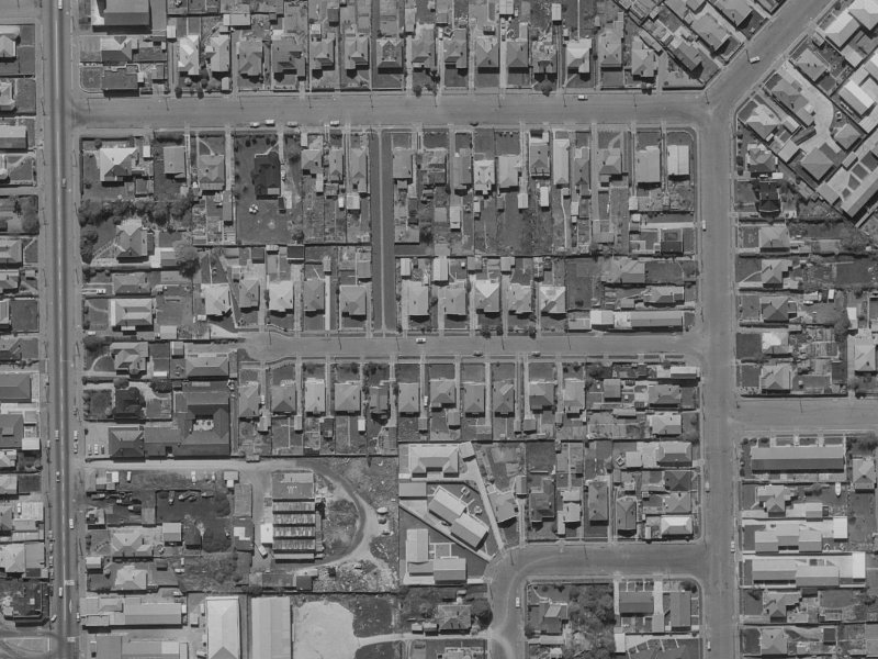 Wembley Street from the air, 1970-1974