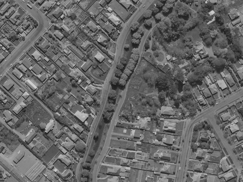 36 Riverlaw Terrace from the air, 1970-1974