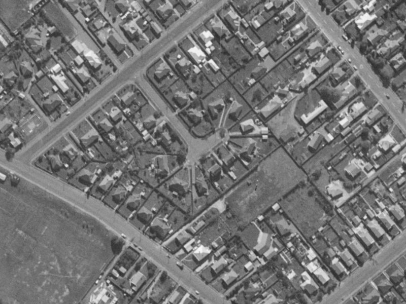 18 Bayley Place from the air, 1970-1974