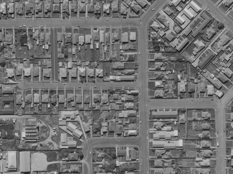 38A Wembley Street from the air, 1970-1974