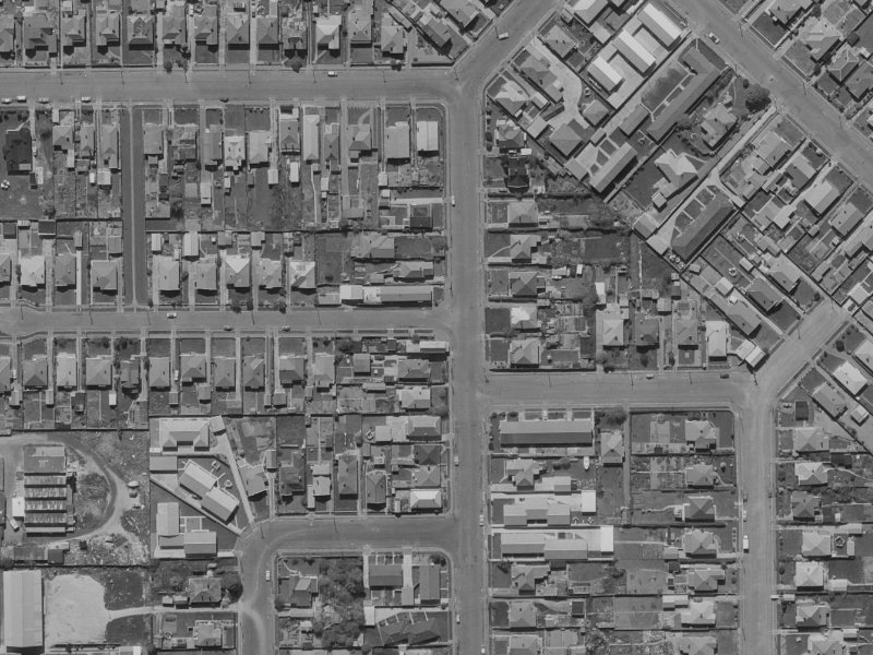 35 Longfellow Street from the air, 1970-1974