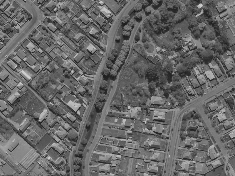 32 Riverlaw Terrace from the air, 1970-1974