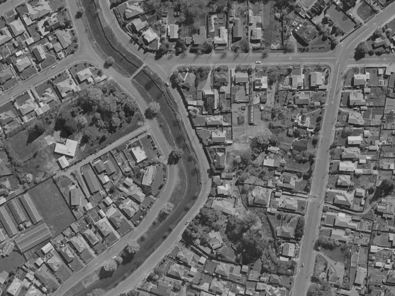 207 Fifield Terrace from the air, 1970-1974