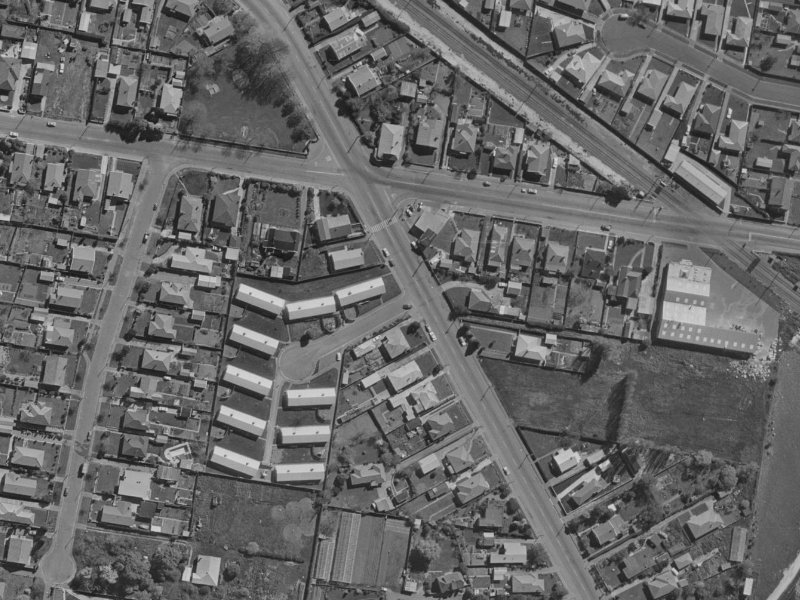 40 Mary McLean Place from the air, 1970-1974