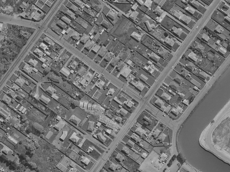 78 Barton Street from the air, 1970-1974