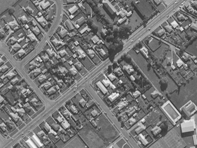 65 Halswell Road from the air, 1970-1974